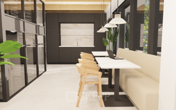 Moderne kantoorruimte op Pieter Cornelisz. Hooftstraat 7 in Amsterdam Centrum met licht interieur en stijlvolle afwerking. Ideaal voor wie een kantoor wil huren in een inspirerende omgeving.