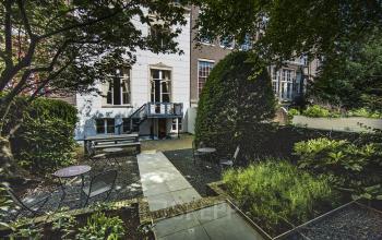 overzicht tuin achterzijde herengracht amsterdam