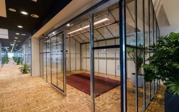 Modern office spaces in recently renovated office building