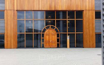 front side office building amsterdam wood