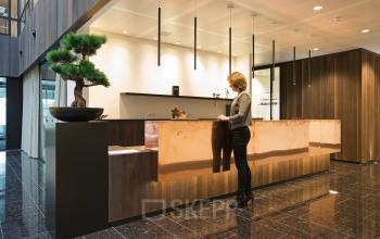 receptiebalie receptionisten planten personen huur kantoorruimte amsterdam zuid