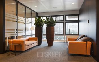 verdieping kantoor amsterdam zuid banken planten lounge gemeenschappelijke ruimte
