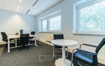 Modern office building with furnished offices