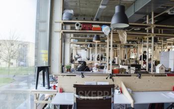 creative office space work wood