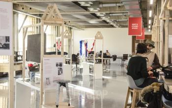 industrial creative wood office room inspiring