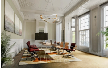 Ruime, klassieke kantoorruimte met stijlvolle details aan de Mauritskade 9 in Den Haag Centrum. Grote ramen zorgen voor veel licht, en het moderne meubilair maakt het ideaal voor vergaderingen of flexwerken. Kantoorruimte huren hier is een slimme zet