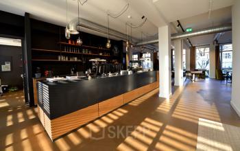 Reception desk entrance office building