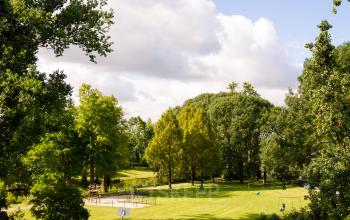 Kantoorruimte huren nabij groen park met bomen aan de Weegschaalstraat 3, Eindhoven Noord.