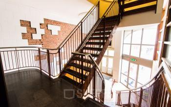 Modern and industrial entrance