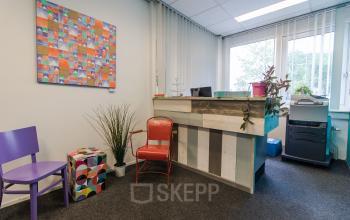 Office building with manned reception during office hours