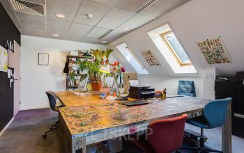 creative office room paintings plants