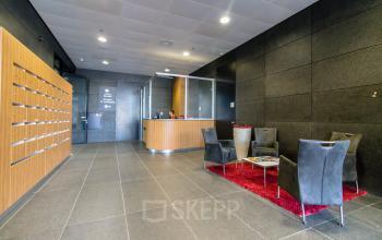 Modern entrance with manned reception