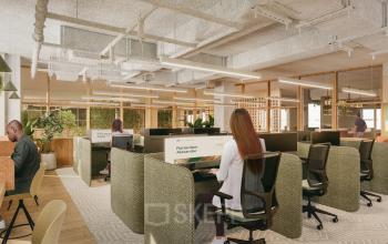 Moderne kantoorruimte huren in Rotterdam Alexander met open werkplekken en natuurlijk licht, gelegen op Marten Meesweg 101.