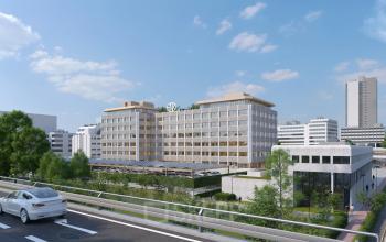 Kantoorpand op Marten Meesweg 101 in Rotterdam Alexander met grote ramen en omringd door groen, te huur voor kantoorruimte.