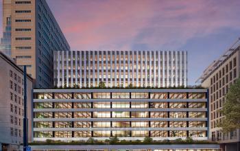Het moderne kantoorpand aan de Coolsingel 75 in Rotterdam Centrum biedt een indrukwekkend exterieur. Ideaal voor bedrijven die een prestigieuze kantoorruimte willen huren met een centrale ligging.