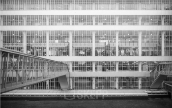 Voorzijde van de van Nelle fabriek