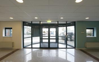 entrance office building windows and doors