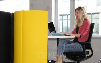 flexwerken laptop professional in kantoor rotterdam
