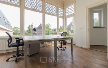 Monumental office building with high ceilings