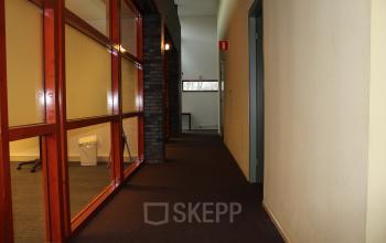 office room space windows wall entrance