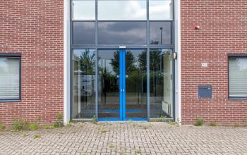 doors blue entrance office building zutphen