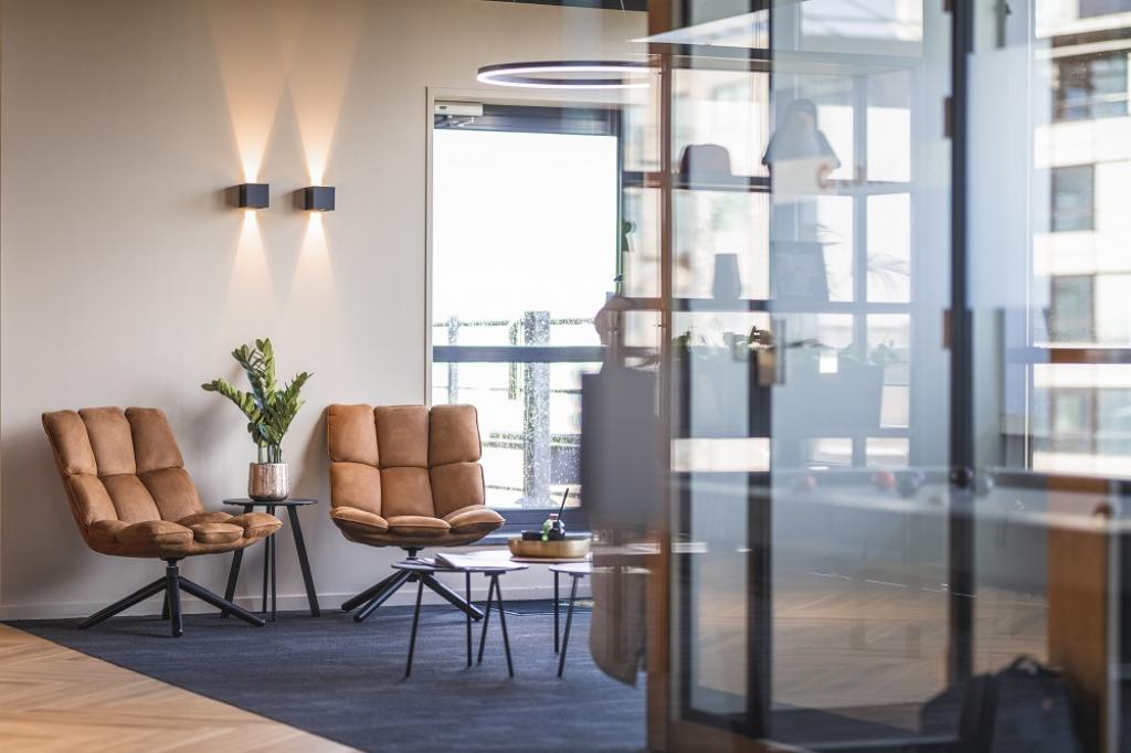 Loungeplek op kantoor