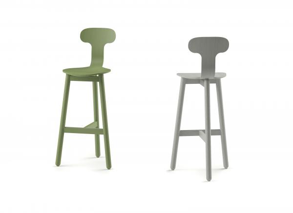 groene grijze beech stool barkruk design item kantoorruimte SKEPP