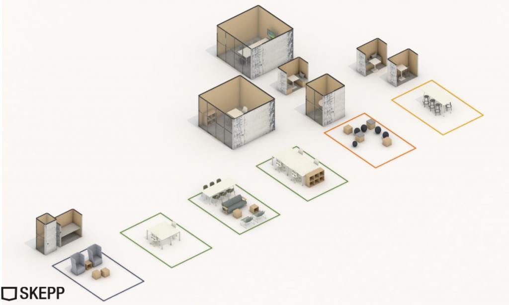 officeplanner urban cocons prefab design inrichtingsconcept