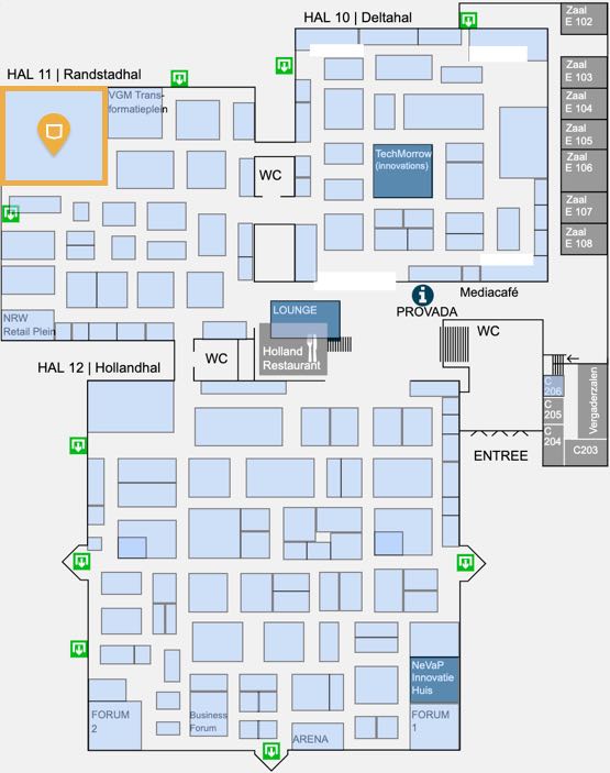 Provada plattegrond